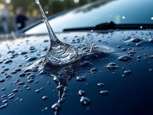 Hydrophobic coating demonstration
